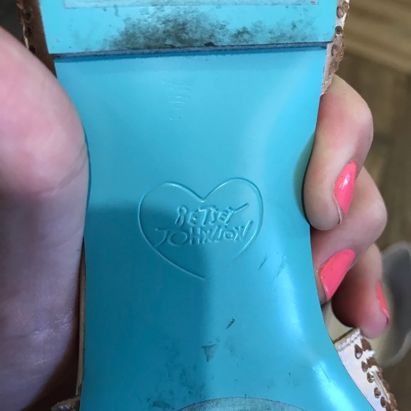 Betsy Johnson Lucy Jeweled Rhinestone Leather lining studded laser cut out Flats - Picture 9 of 11